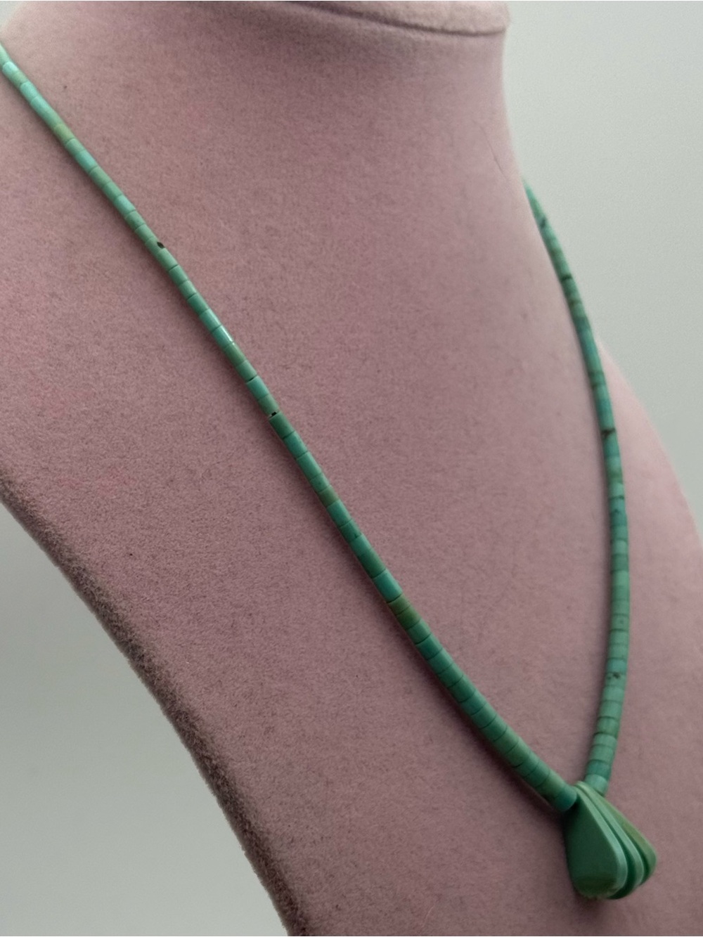 Turquoise Beaded Pendant Necklace - Women Jewelry - Picture 4 of 5